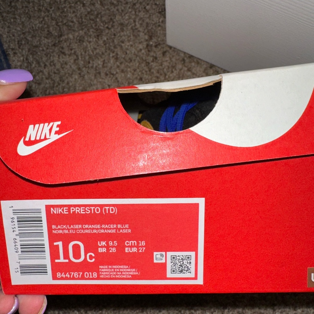 Toddler unisex Nike presto